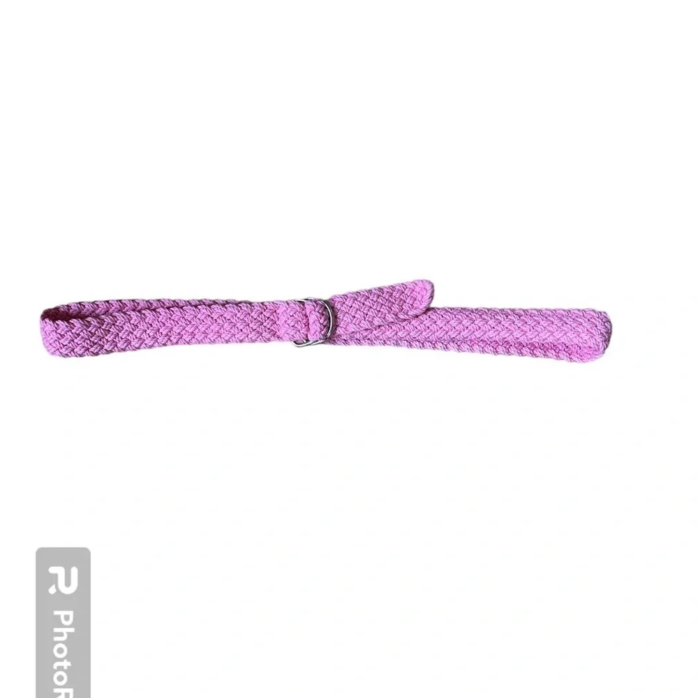Lands‎ End pink braided belt girls medium